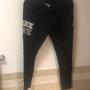 PINK black jogging pants size small